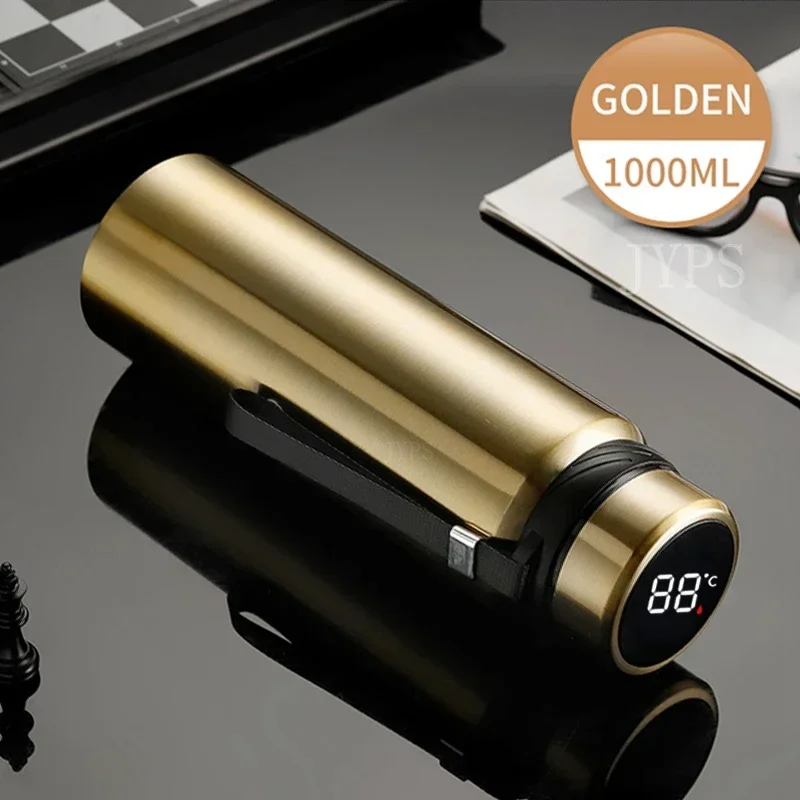 1000ML Smart Thermos Bottle Keep Cold and Hot Bottle Temperature Display Intelligent Thermos for Water Tea Coffee Vacuum Flasks