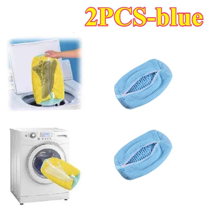 Machine Washable Shoe Washing &amp; Drying Bag with Soft Fiber - Durable Polyester Laundry Protector for Shoes Adjustable Strap