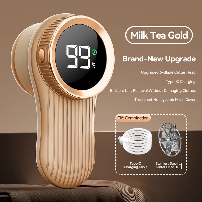 Portable Lint Remover Electric Fuzz Pellet Remover for Clothing LED Display Rechargeable for Clothes Fabric Shaver Fluff Remover