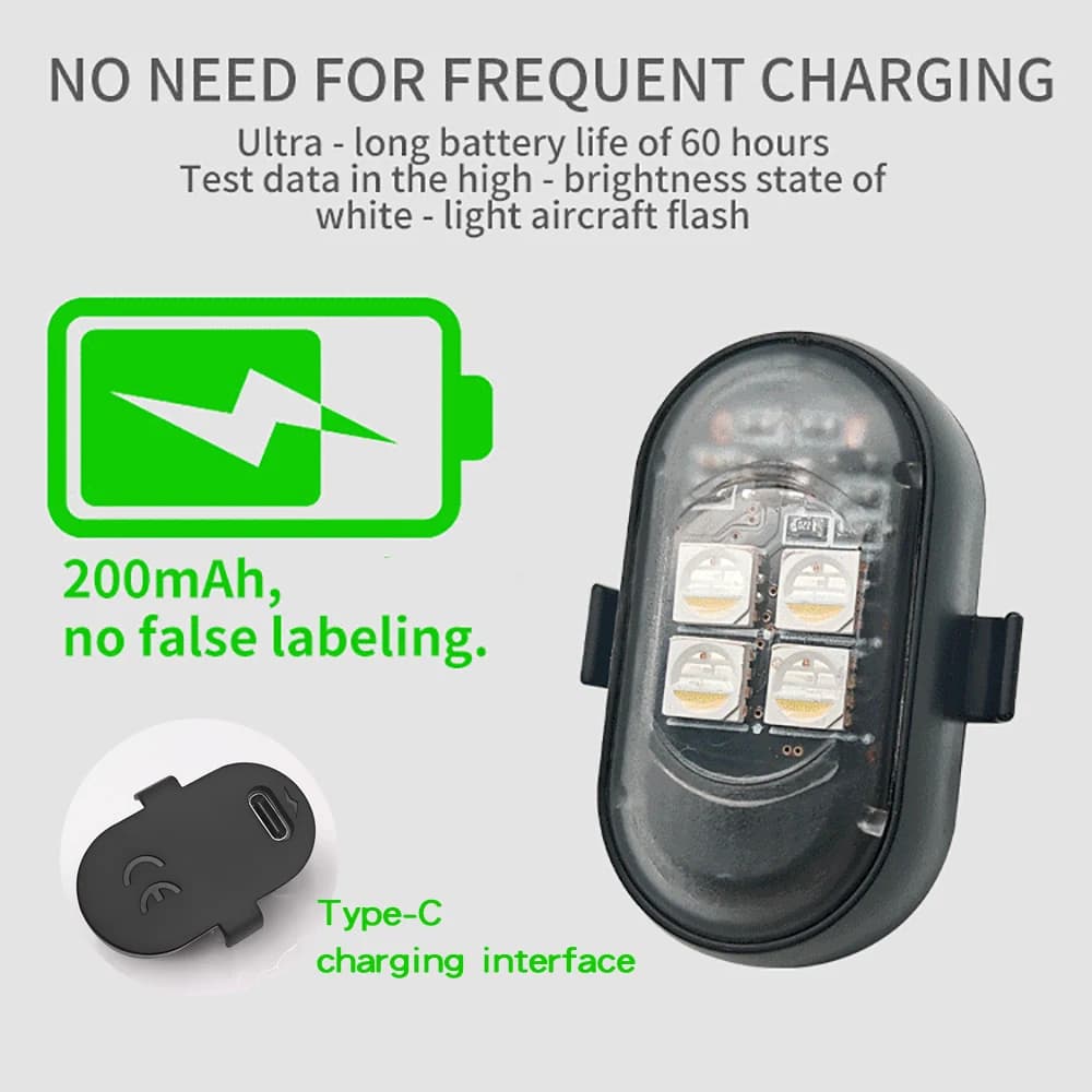 Upgrade RGB Car Atmosphere Lights, Larger Battery &amp; Brighter, Type-C Charging Cable, Wireless Remote Multi-Mode for Car Motorcyc