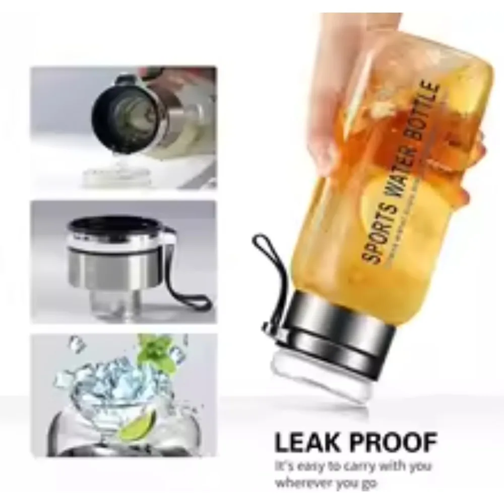 1000ml/750ml Glass Water Bottle with Filter and Sleeve Leak Proof Tea Cup BPA Free Reusable Outdoor Portable Water Bottle