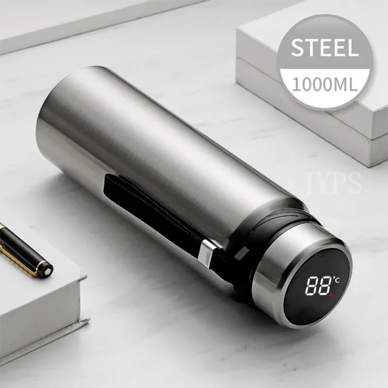 1000ML Smart Thermos Bottle Keep Cold and Hot Bottle Temperature Display Intelligent Thermos for Water Tea Coffee Vacuum Flasks